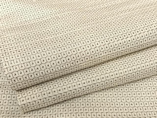 平和屋着物●男性 結城紬 アンサンブル 100亀甲 キングサイズ 正絹 逸品 AAAU0078np