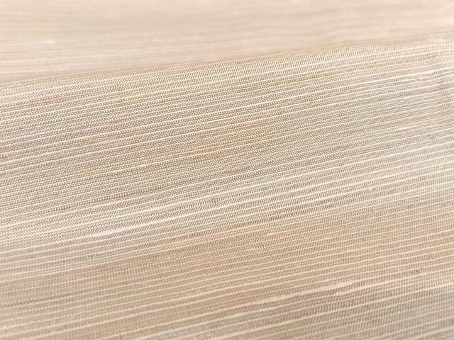 平和屋着物●紅花紬 米沢 竹股工房 紅下染 華かすみ紬 縞 証紙付き 正絹 逸品 AAAU0219np