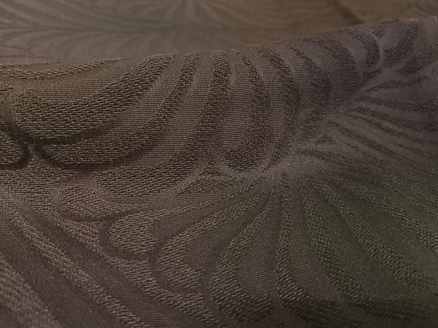 平和屋着物▽上質な小紋 単衣 菊尽くし地紋 暈し染め ロング丈 正絹 逸品 AAAU0294np