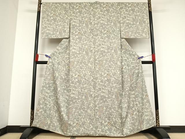 平和屋着物●上質な小紋 鳥獣幾何学丸文 正絹 逸品 AAAU0358np