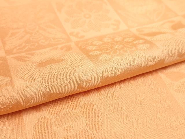 平和屋着物▽上質な小紋 単衣 市松花蝶文 暈し染め ロング丈 正絹 逸品 AAAU1136iu