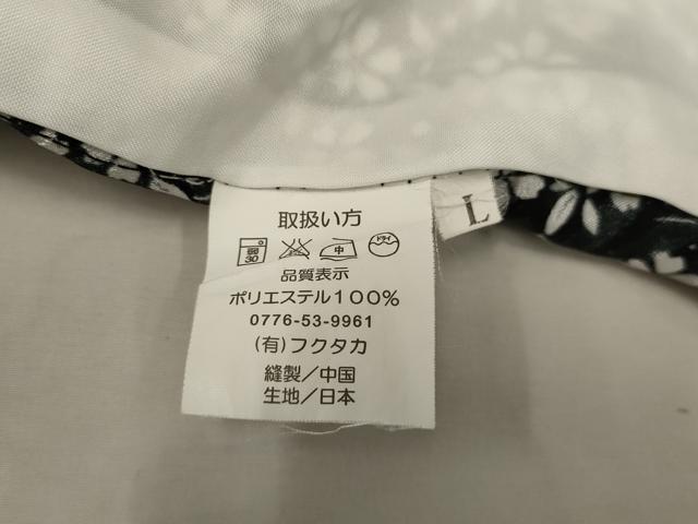 平和屋着物▽小紋 単衣 桜間道 黒地 洗える着物 未使用 AAAU1158iu