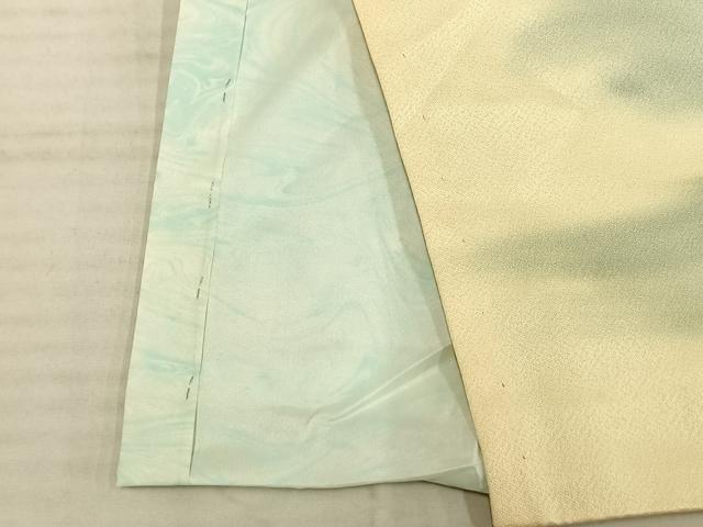 平和屋着物▽訪問着 単衣 手描き 樹林文 暈し染め 正絹 逸品 AAAU4035fy