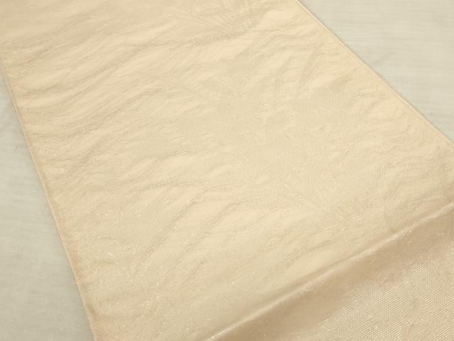平和屋着物*夏物 六通柄袋帯 草花文 銀糸 正絹 逸品 AAAU6259pf
