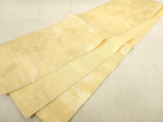 平和屋着物*夏物 六通柄 本袋帯 枝葉籬文 金銀糸 正絹 逸品 AAAU6263pf