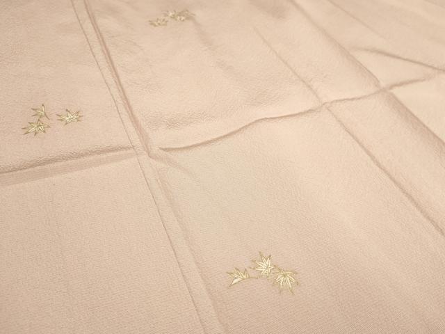 平和屋着物▽銀座きしや 訪問着 単衣 舞葉文 金彩 正絹 逸品 AAAU6421iu