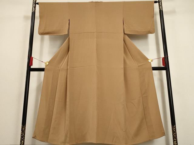 平和屋着物▽上質な小紋 単衣 大小あられ 鬼しぼ縮緬 正絹 逸品 AAAU6424iu