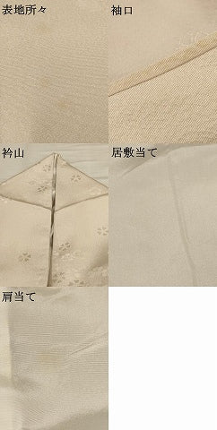 平和屋着物▽上質な色無地 単衣 舞桜地紋 桜色 正絹 逸品 AAAU6438iu