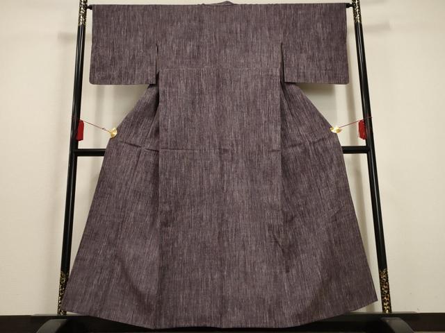 平和屋着物▽上質な紬 単衣 霞文 正絹 逸品 未使用 AAAU6442iu