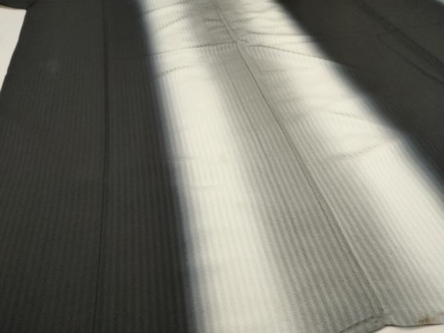 平和屋着物▽上質な小紋 単衣 霞縞 暈し染め 正絹 逸品 AAAU6450iu