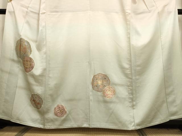 平和屋着物▽訪問着 単衣 正倉院鳳凰文 暈し染め 金彩 正絹 逸品 AAAU6452iu