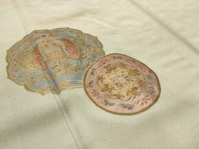 平和屋着物▽訪問着 単衣 正倉院鳳凰文 暈し染め 金彩 正絹 逸品 AAAU6452iu