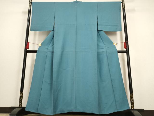 平和屋着物▽上質な色無地 単衣 薄縹色 正絹 逸品 AAAU6466iu