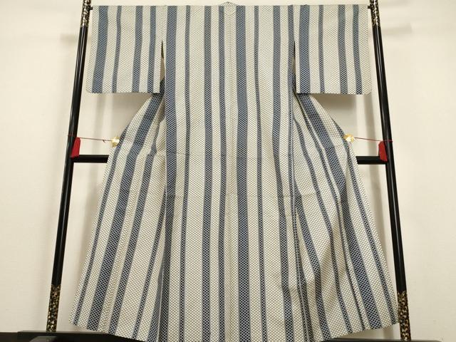 平和屋着物▽小紋 単衣 松皮菱間道 AAAU6494iu