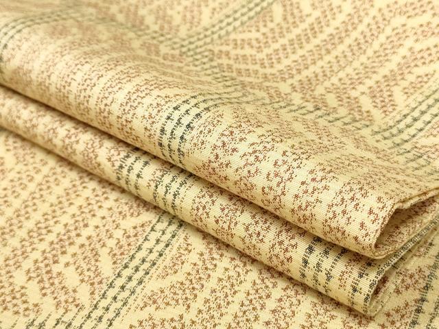 平和屋着物▽上質な紬 単衣 亀甲文様 正絹 逸品 AAAU6496iu