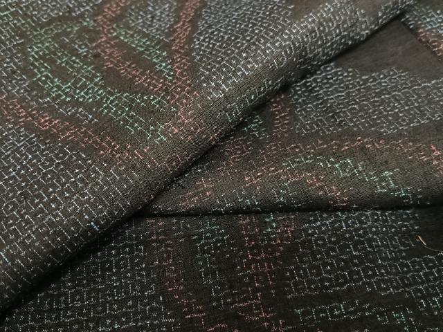 平和屋着物●結城紬 80亀甲 雲重ね菱文 阪急百貨店扱い 正絹 逸品 AAAU8021zg