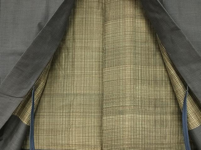 平和屋着物●男性 紬 アンサンブル 亀甲文様 正絹 逸品 AAAU8039zg