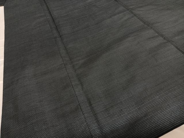 平和屋着物●男性 紬 アンサンブル 亀甲文様 正絹 逸品 AAAU8039zg