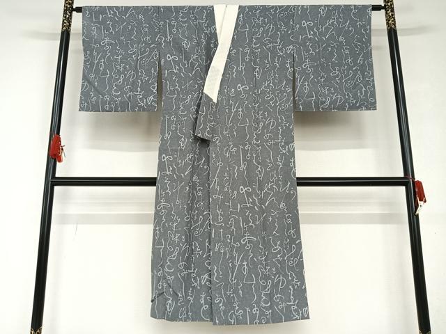 専用◇Y1867◇正絹 単衣 袖無双 伝統工芸士 金田昇落款 手縫い 長襦袢 平和屋着物▽東京染伝統工芸士 金田昇 長襦袢 単衣 文字文