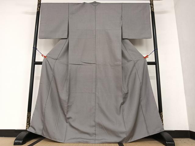 平和屋着物●お召 角通し 正絹 逸品 AAAU8081zg