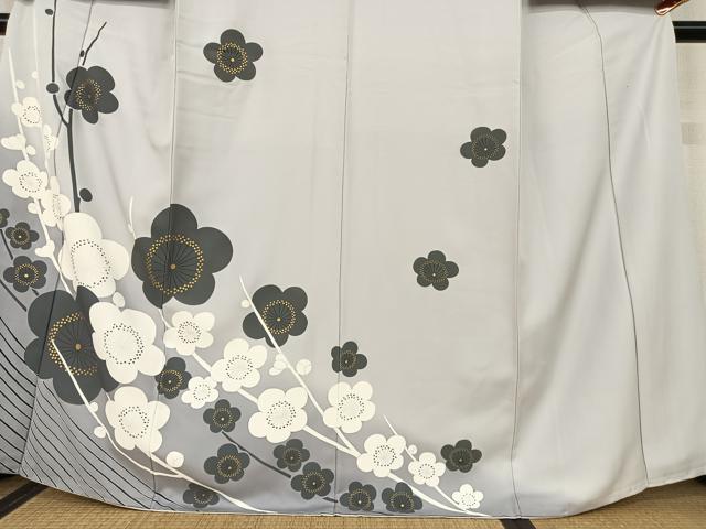 平和屋着物●訪問着 枝梅 正絹 逸品 AAAU8127zg