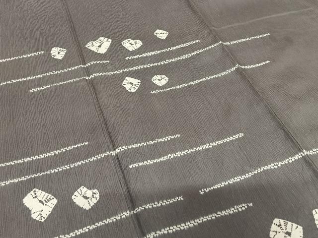 平和屋着物●訪問着 絞り 横段文 正絹 逸品 AAAU8132zg