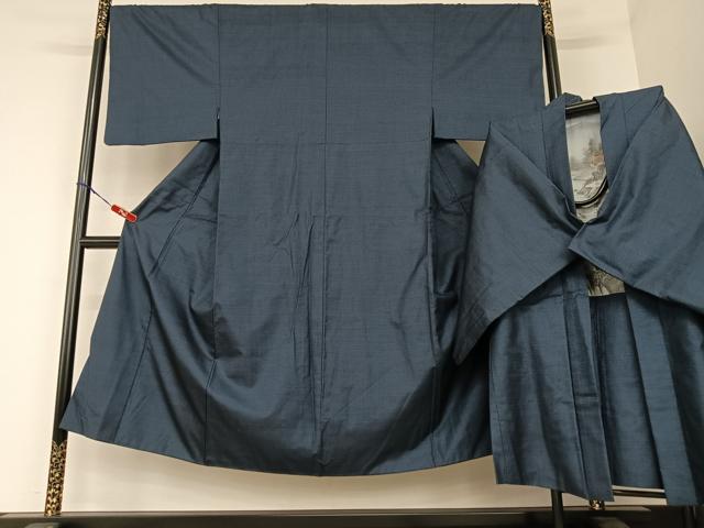 平和屋着物●男性 本場大島紬 アンサンブル 100亀甲 総詰 正絹 逸品 AAAU8189zg