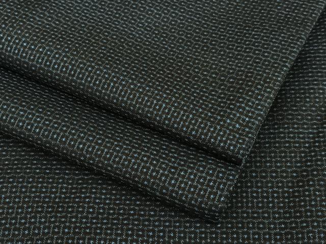 平和屋着物●男性 本場大島紬 アンサンブル 100亀甲 総詰 正絹 逸品 AAAU8189zg