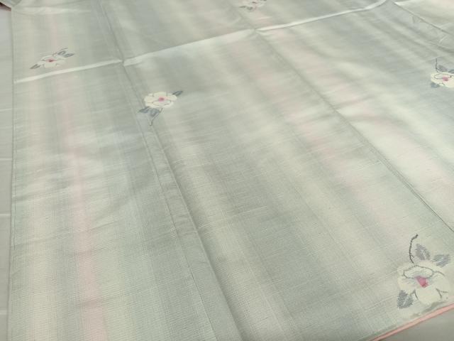 平和屋着物●上質な紬 舞花文 暈し染め 鈴乃屋扱い 正絹 逸品 未使用 AAAU8345zg