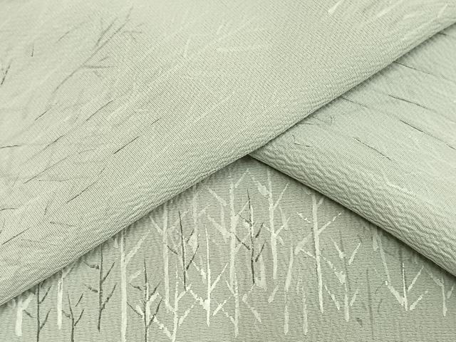 平和屋着物▽上質な小紋 単衣 手描き 樹林文 正絹 逸品 AAAU8516fy