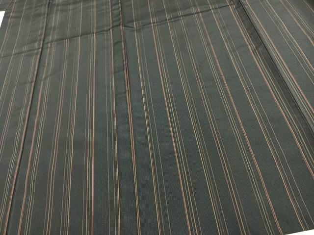 平和屋着物▽小紋 単衣 縞 洗える着物 AAAU8576fy