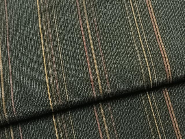 平和屋着物▽小紋 単衣 縞 洗える着物 AAAU8576fy