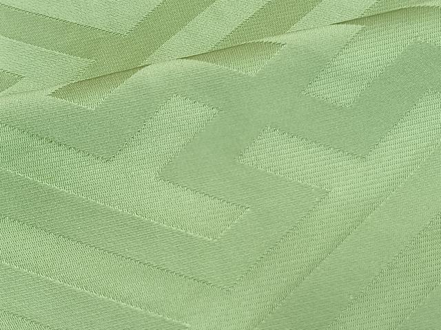 平和屋着物▽上質な小紋 単衣 紗綾形地紋 薄萌葱色 正絹 逸品 AAAU8588fy