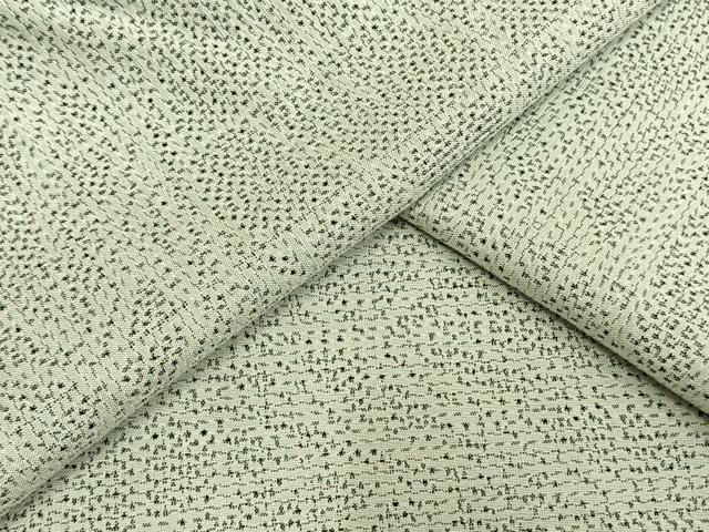 平和屋着物▽上質な紬 単衣 幾何学文様 正絹 逸品 AAAU8604fy