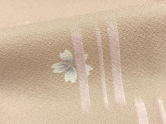 平和屋着物▽小紋 単衣 舞桜文 洗える着物 AAAU8631fy