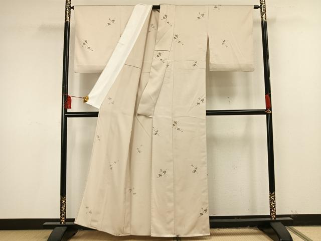 平和屋着物▽小紋 単衣 南天文 洗える着物 AAAU8664fy