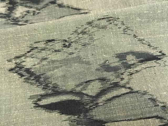 平和屋着物▽上質な紬 単衣 冊子文 正絹 逸品 AAAU8672fy
