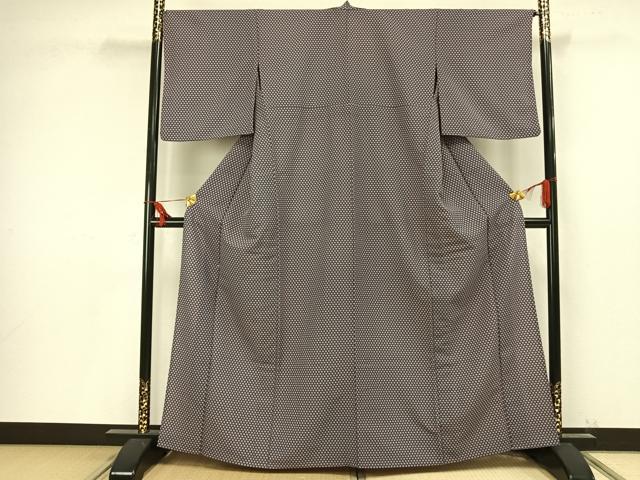 平和屋着物▽小紋 単衣 花尽くし 洗える着物 AAAU8682fy