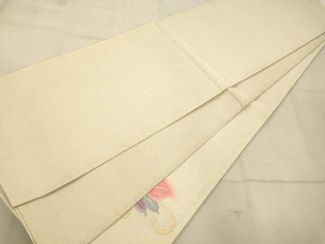 平和屋着物◎太鼓柄袋帯 更紗花文 綴れ 金銀糸 正絹 逸品 AAAU9843fw
