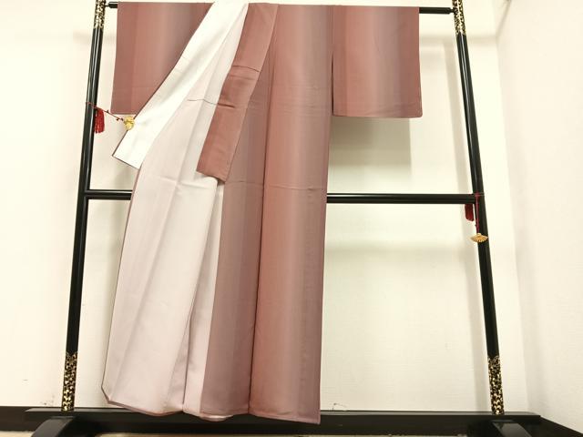 平和屋着物▽上質な小紋 単衣 間道 正絹 逸品 未使用 AAAV1449ph