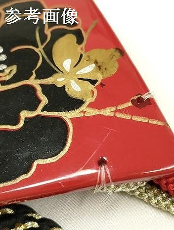 平和屋着物●和装小物 振袖用帯締め 装飾 蒔絵 ラメ 金銀糸 逸品 AAAV1724ay