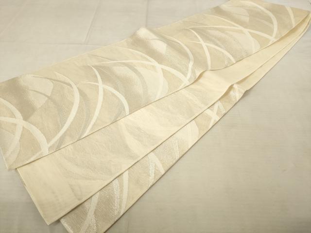平和屋着物*夏物 六通柄袋帯 芝文 銀糸 正絹 逸品 AAAV2244pf
