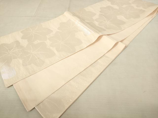 平和屋着物*夏物 六通柄 京本袋帯 楓 銀糸 正絹 逸品 AAAV2251pf