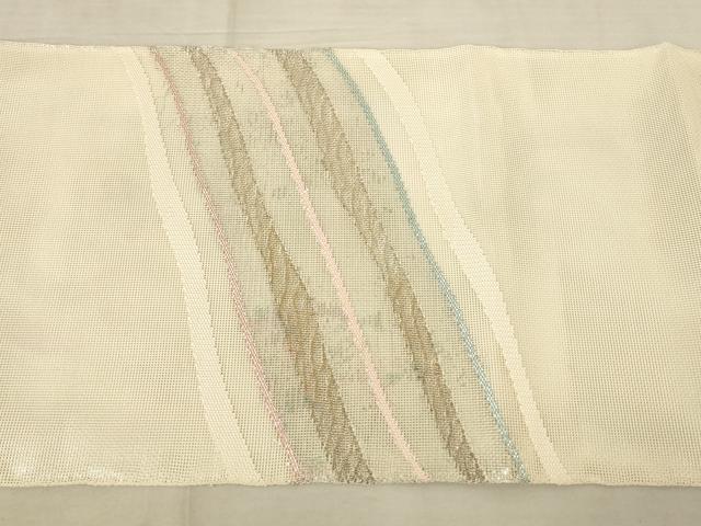 平和屋着物*夏物 太鼓柄 本袋帯 流水文 金糸 正絹 逸品 AAAV2308pf
