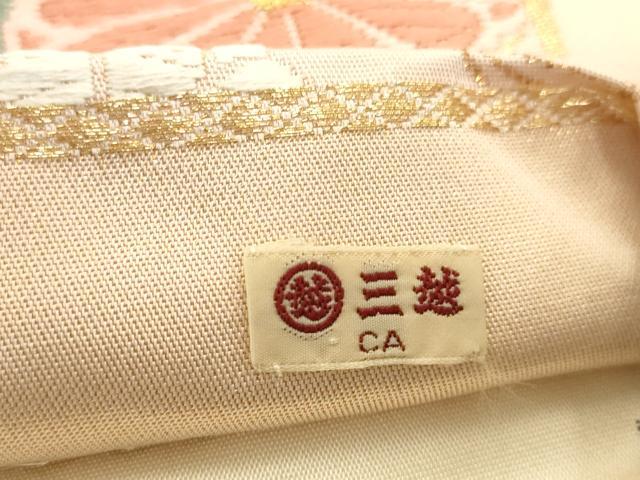 平和屋着物◎六通柄袋帯 唐織 花丸文 金銀糸 三越扱い 正絹 逸品 AAAV2434sw
