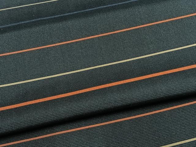 平和屋着物▽本場縞大島紬 単衣 横縞 正絹 逸品 AAAV2600fy