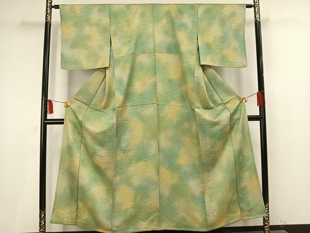 平和屋着物▽上質な小紋 単衣 花尽くし 正絹 逸品 AAAV2609fy