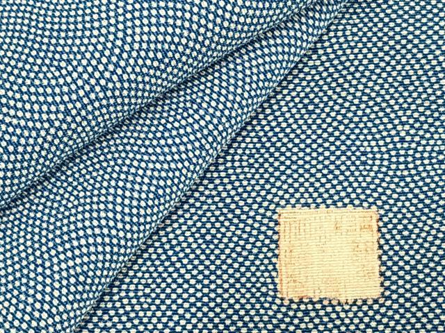 平和屋着物▽服部染工 江戸小紋 単衣 立分銅 正絹 逸品 AAAV2615fy