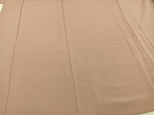 平和屋着物▽上質な色無地 単衣 鴇浅葱色 正絹 逸品 AAAV2628fy