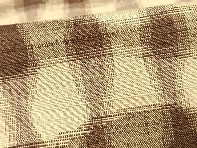 平和屋着物▽上質な紬 単衣 変わり縞 正絹 逸品 AAAV2643fy